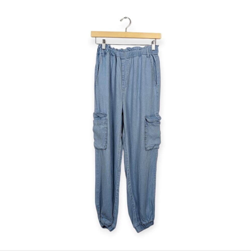 Indigo Rising 100% Lyocell Light Blue Denim Joggers Size M